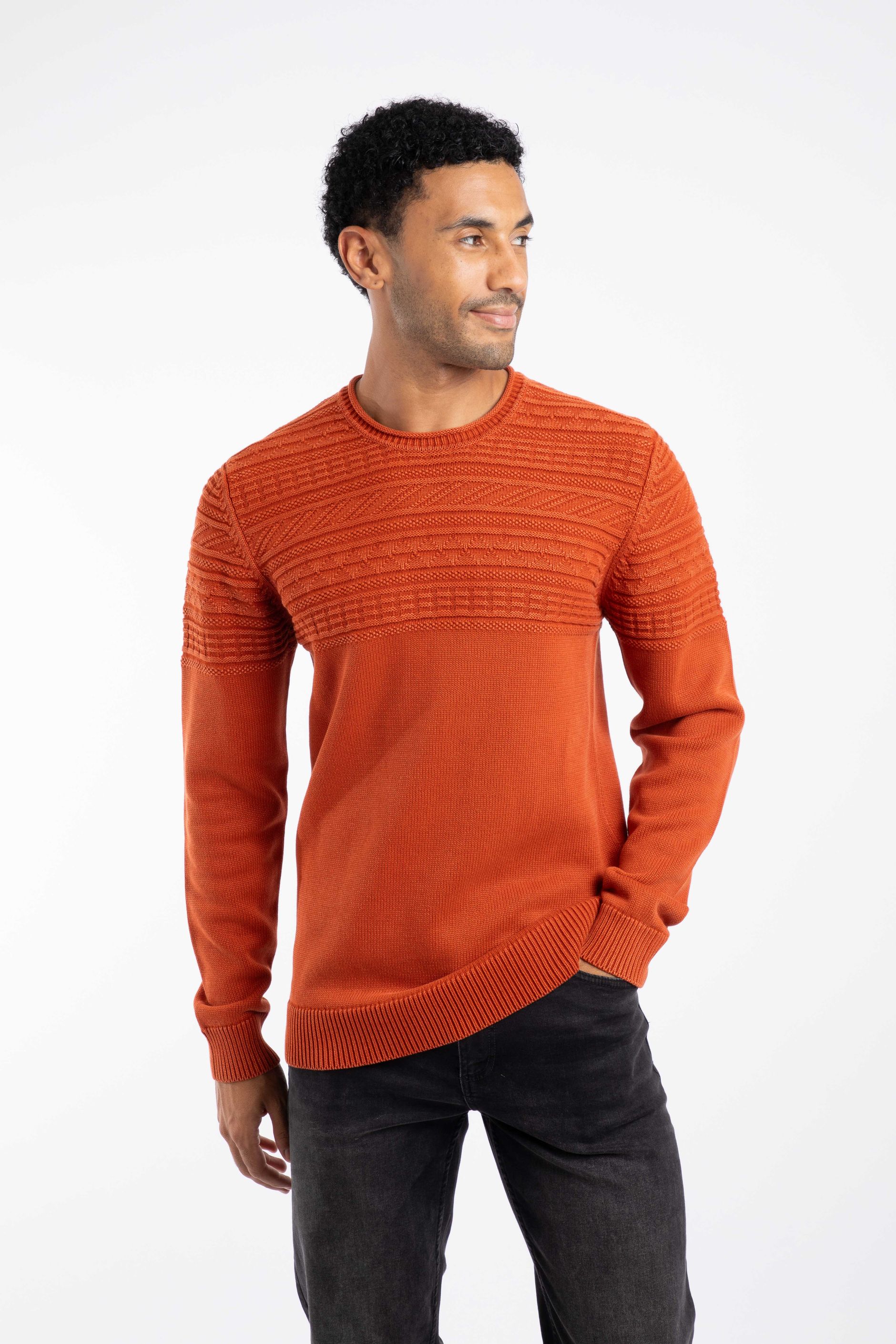【ORANGE】Knit-sew pullover Orange Cable Knit Sweater: Boho Oversized Wool Jumper - Etsy UK