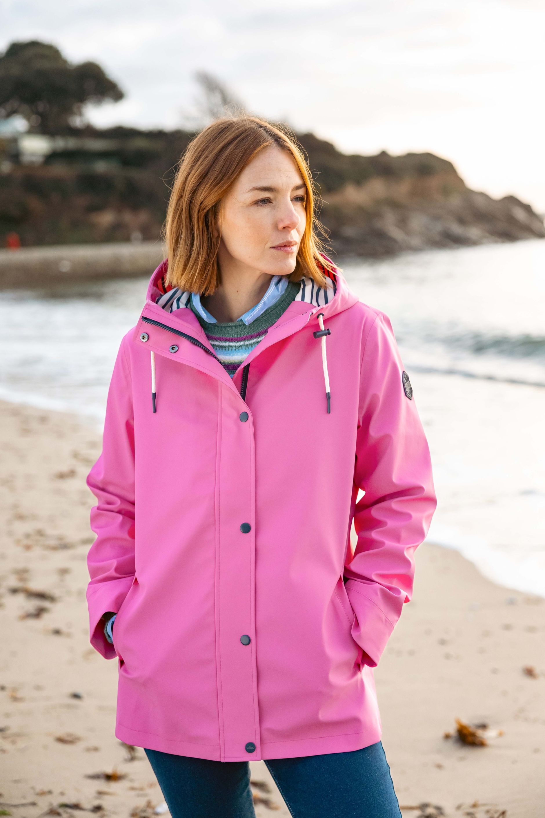 Faros Waterproof Rain Jacket Gerbera | Weird Fish