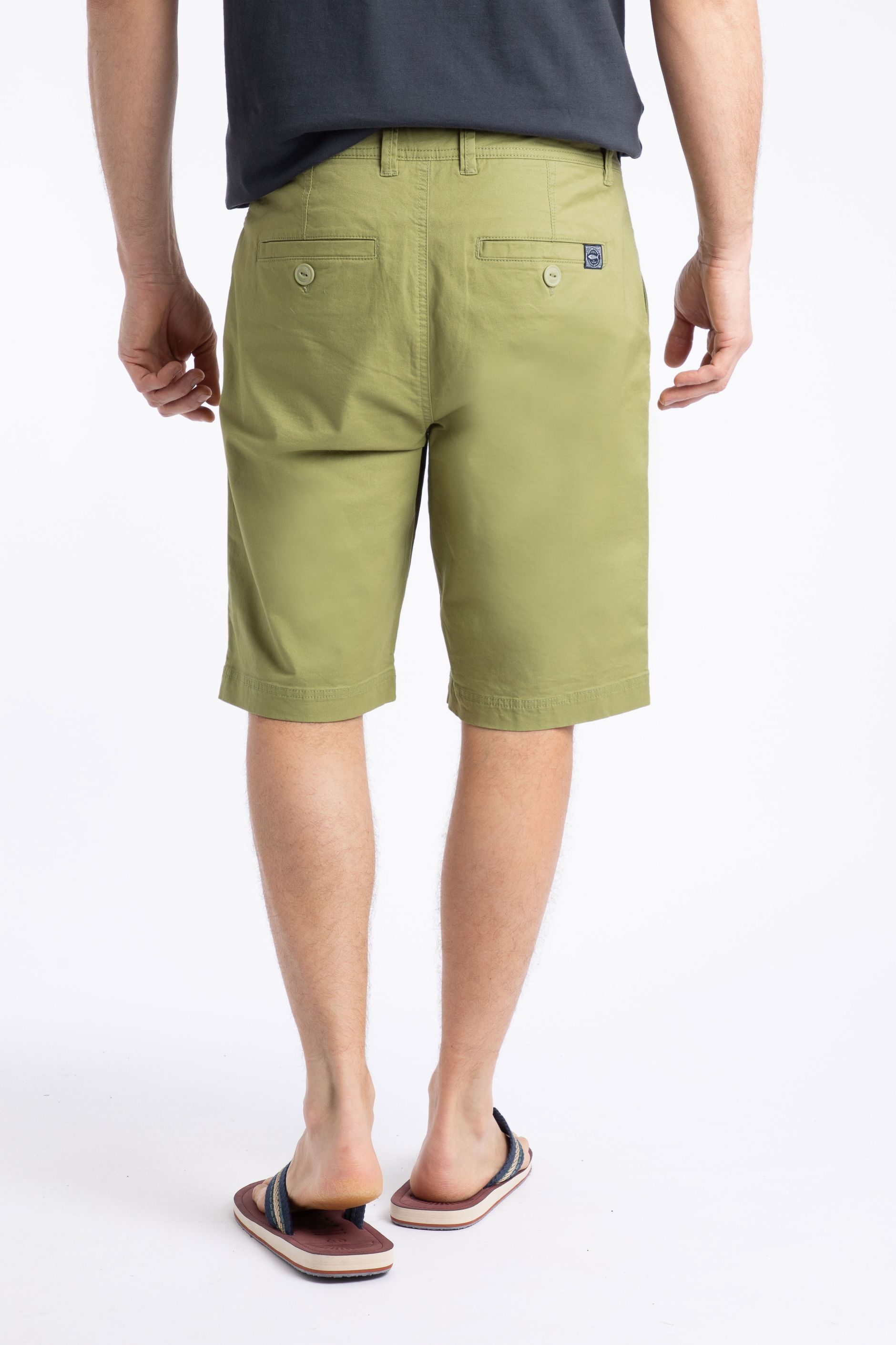 Rayburn Cotton Flat Front Shorts WashedOak | Weird Fish