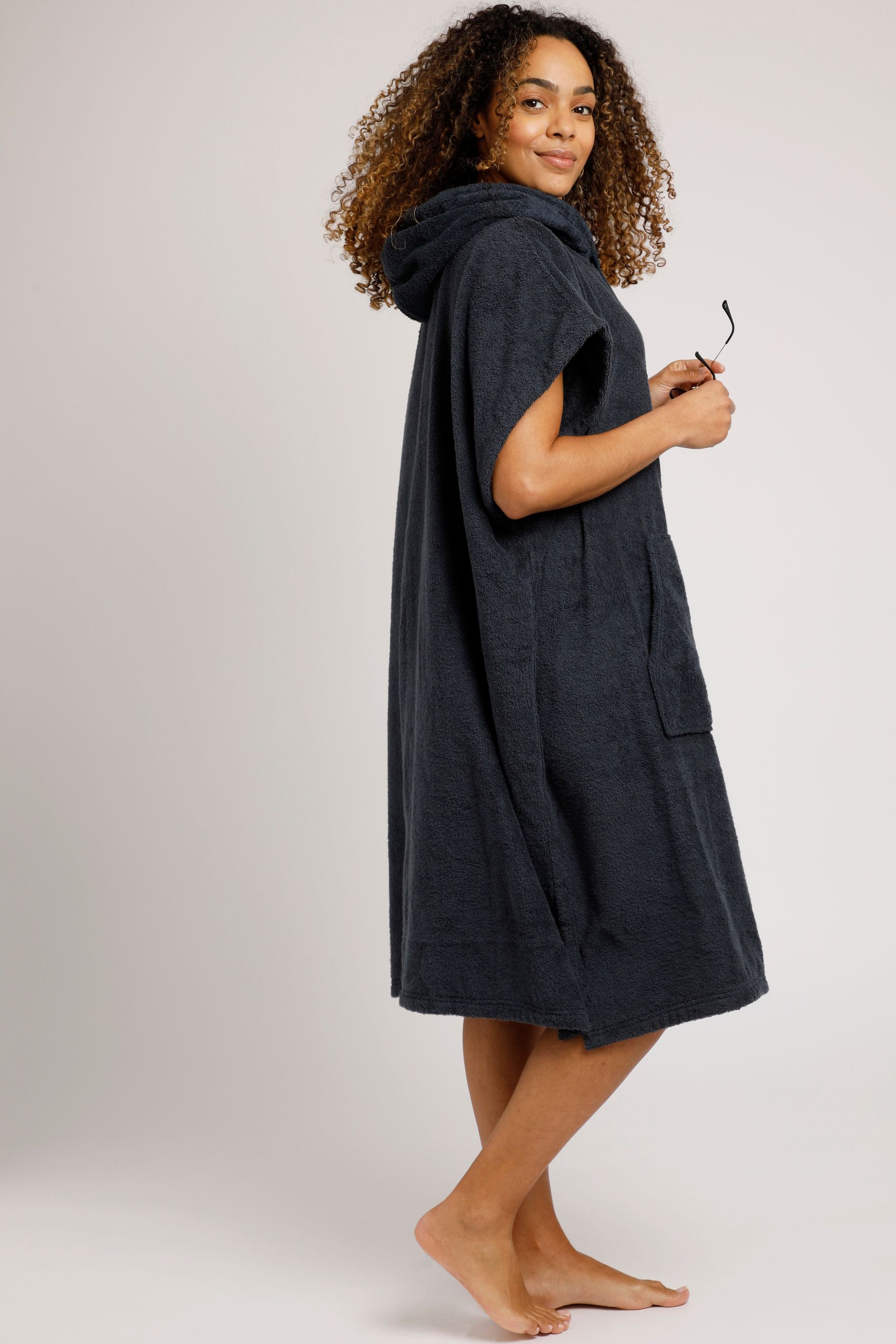 Oceana Unisex Changing Robe Navy Weird Fish