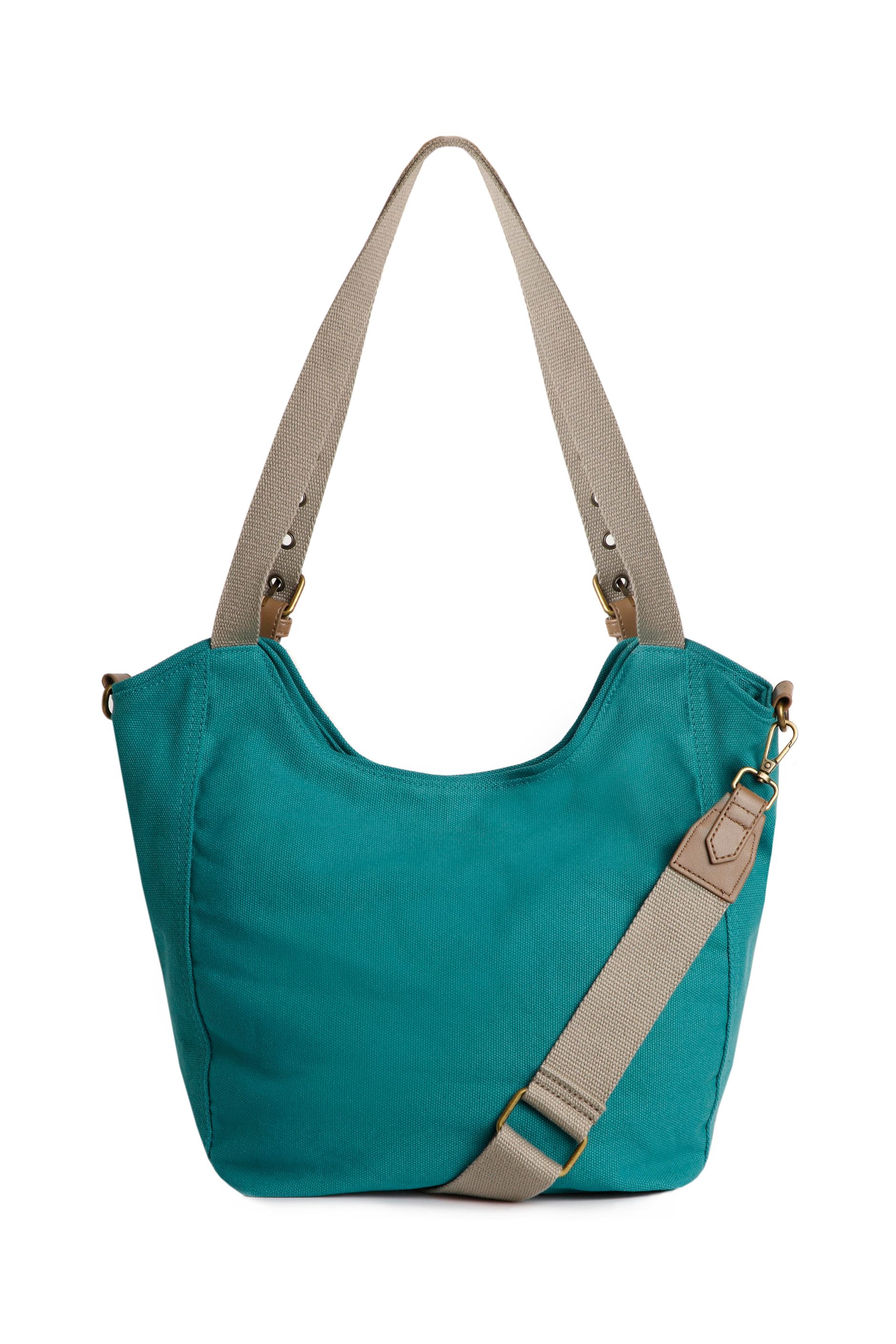 Burford Washed Canvas Shoulder Bag Ivy Weird Fish