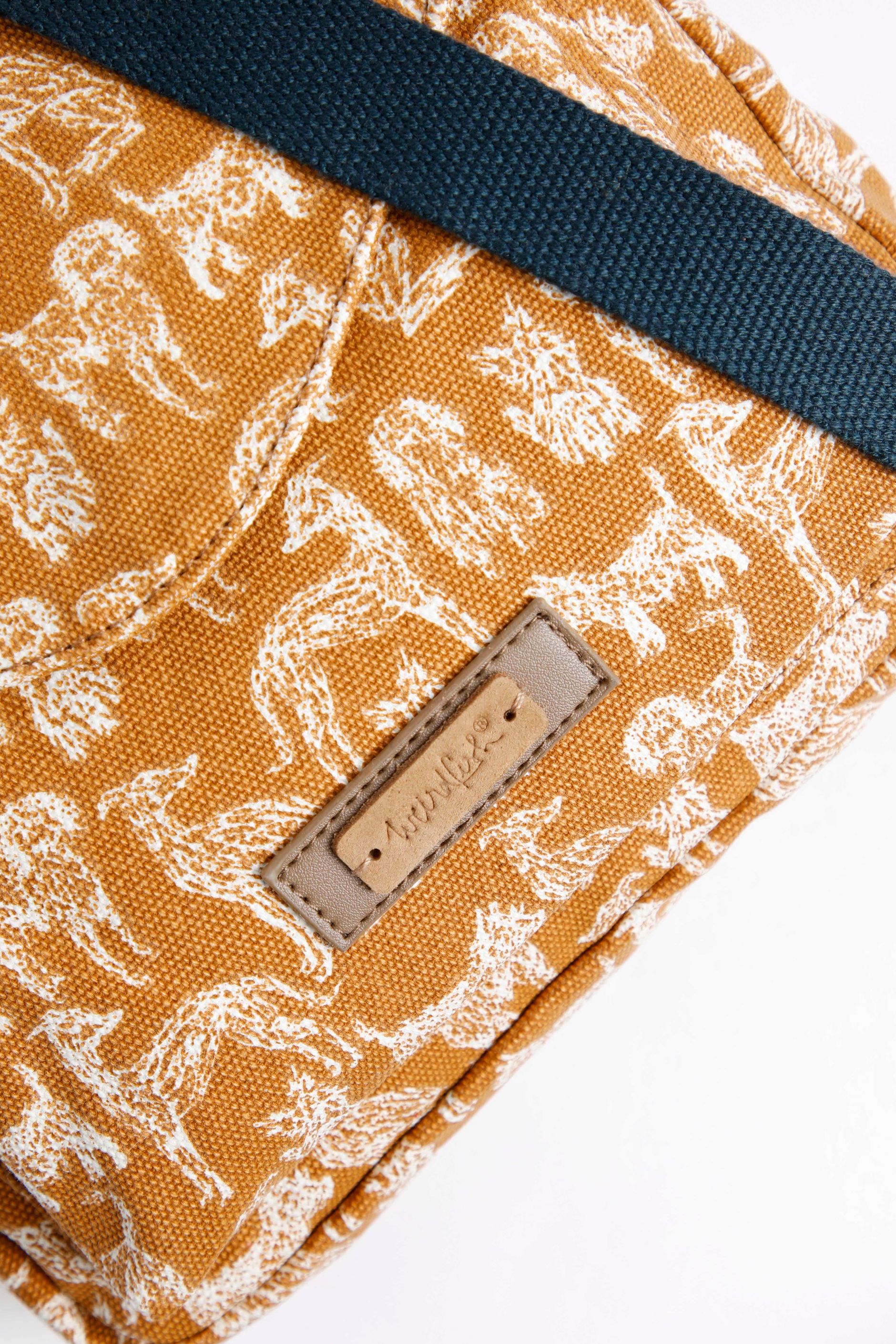 Dibley Canvas Cross Body Bag Biscuit Weird Fish