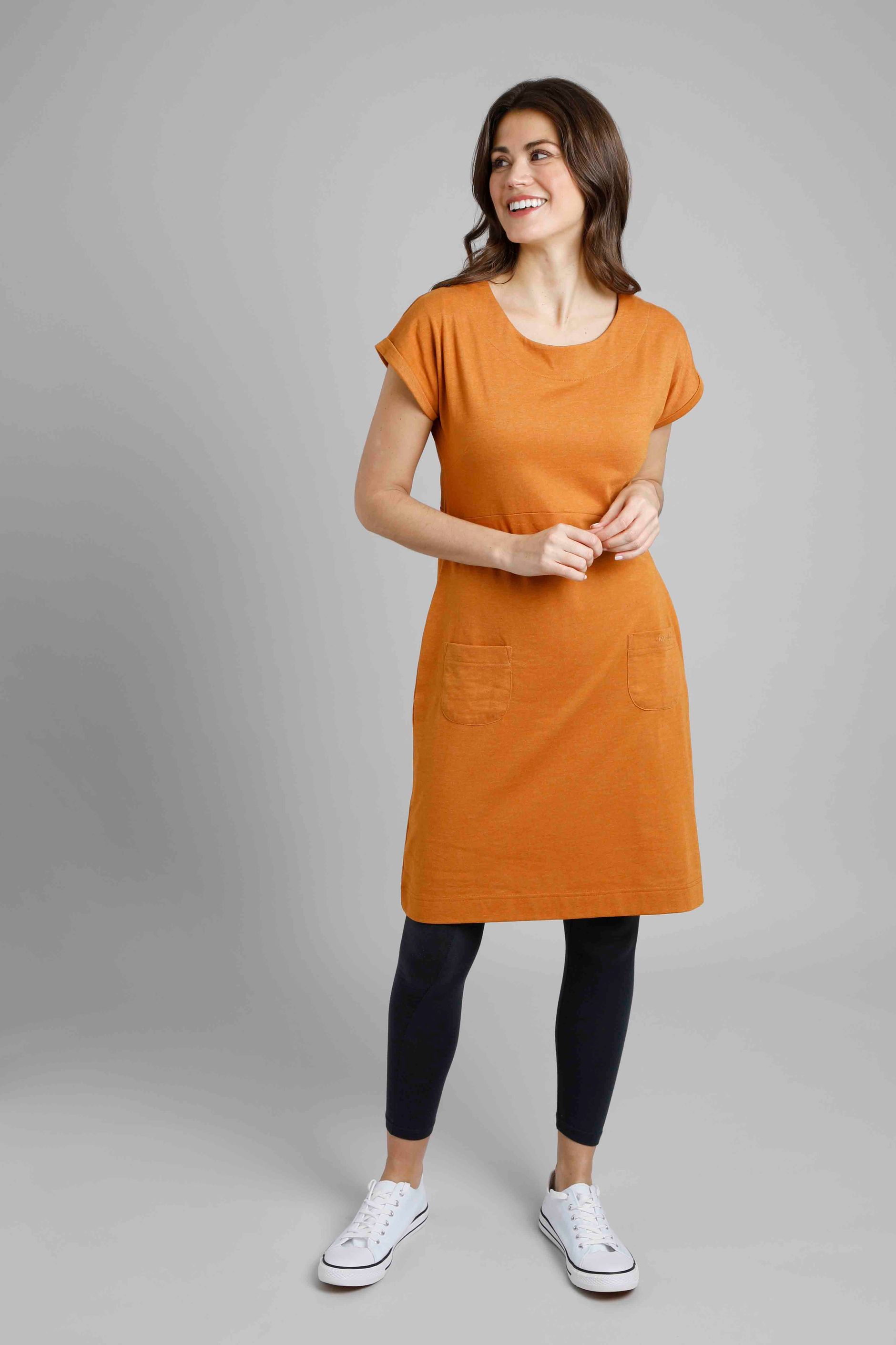 Viola Eco Jersey Dress Caramel Weird Fish