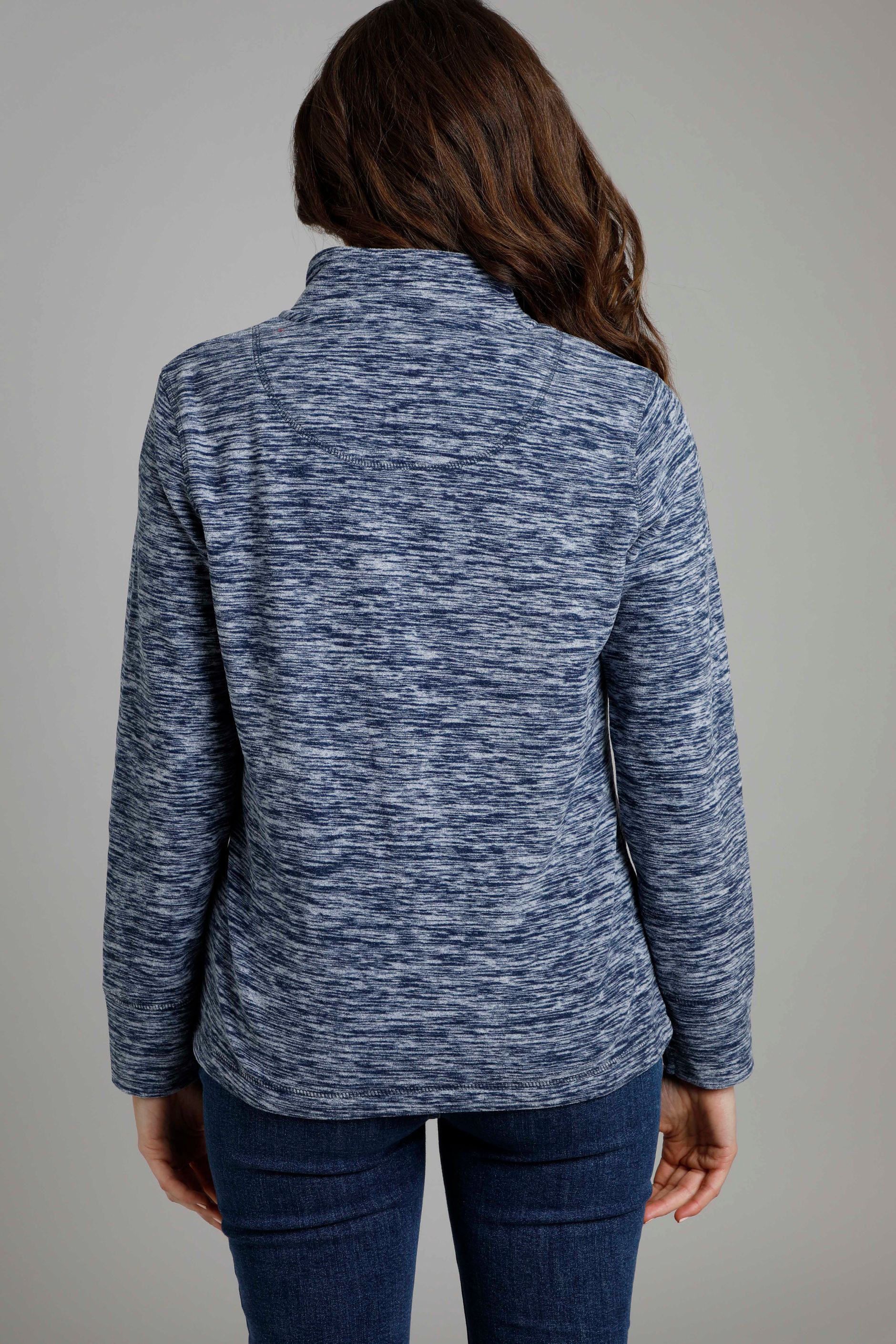 Adele Recycled Full Zip Fleece Dark Navy Weird Fish