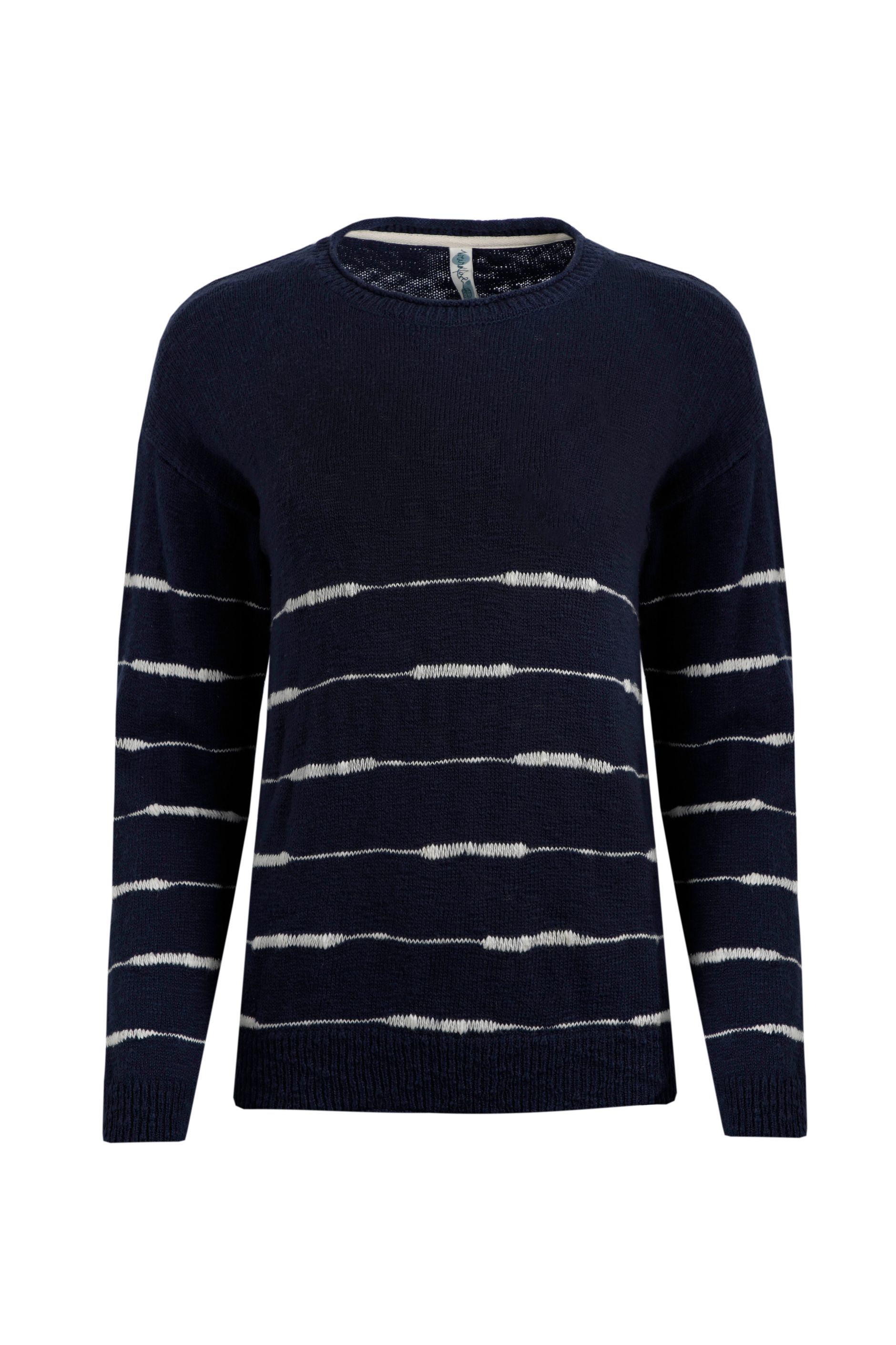 Ripple Stripe Jumper Navy Weird Fish