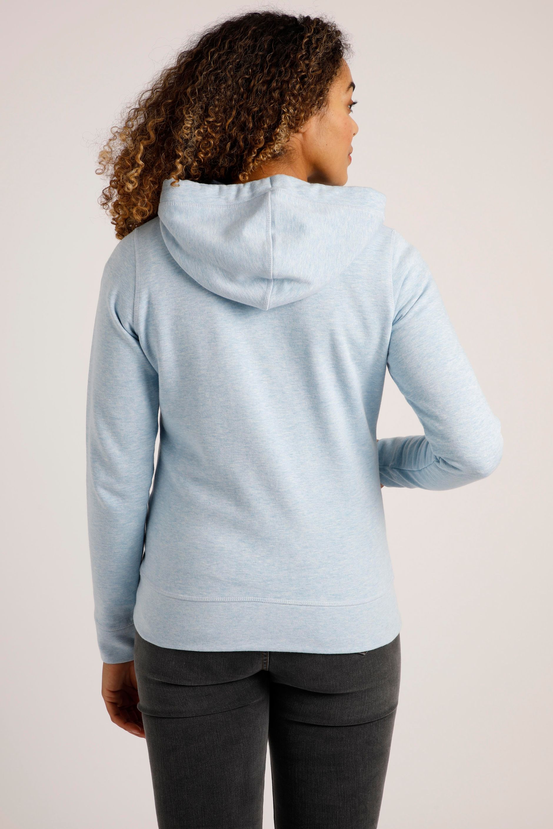 Emiko Full Zip Hoodie Powder Blue Weird Fish