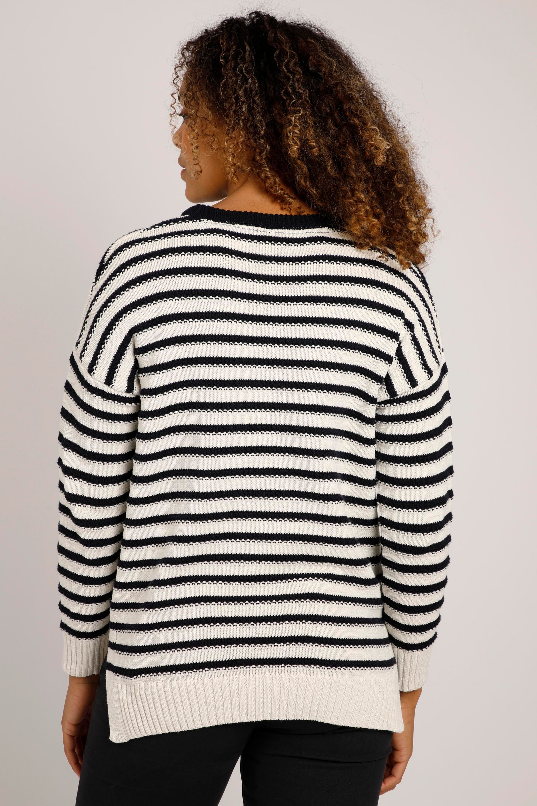 Nerissa Stripe Jumper LghtCream | Weird Fish