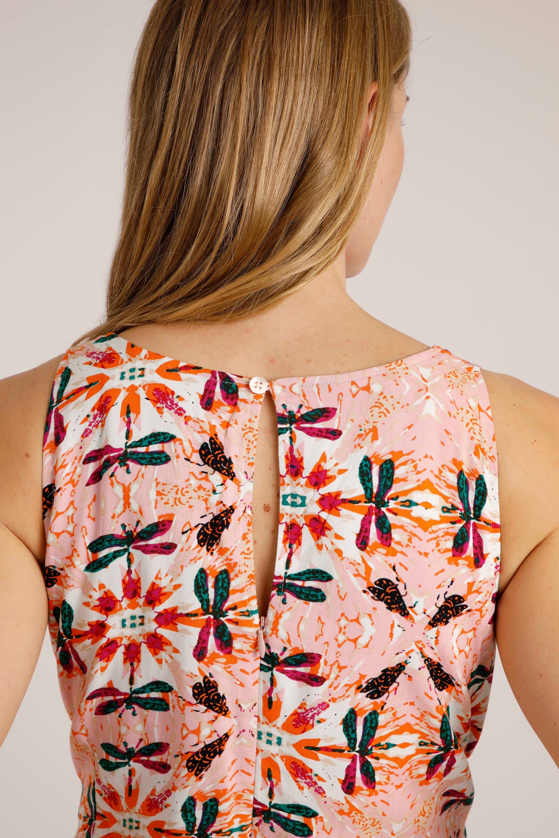 Roxi Lenzing EcoVero™ Culotte Jumpsuit Pale Pink Weird Fish