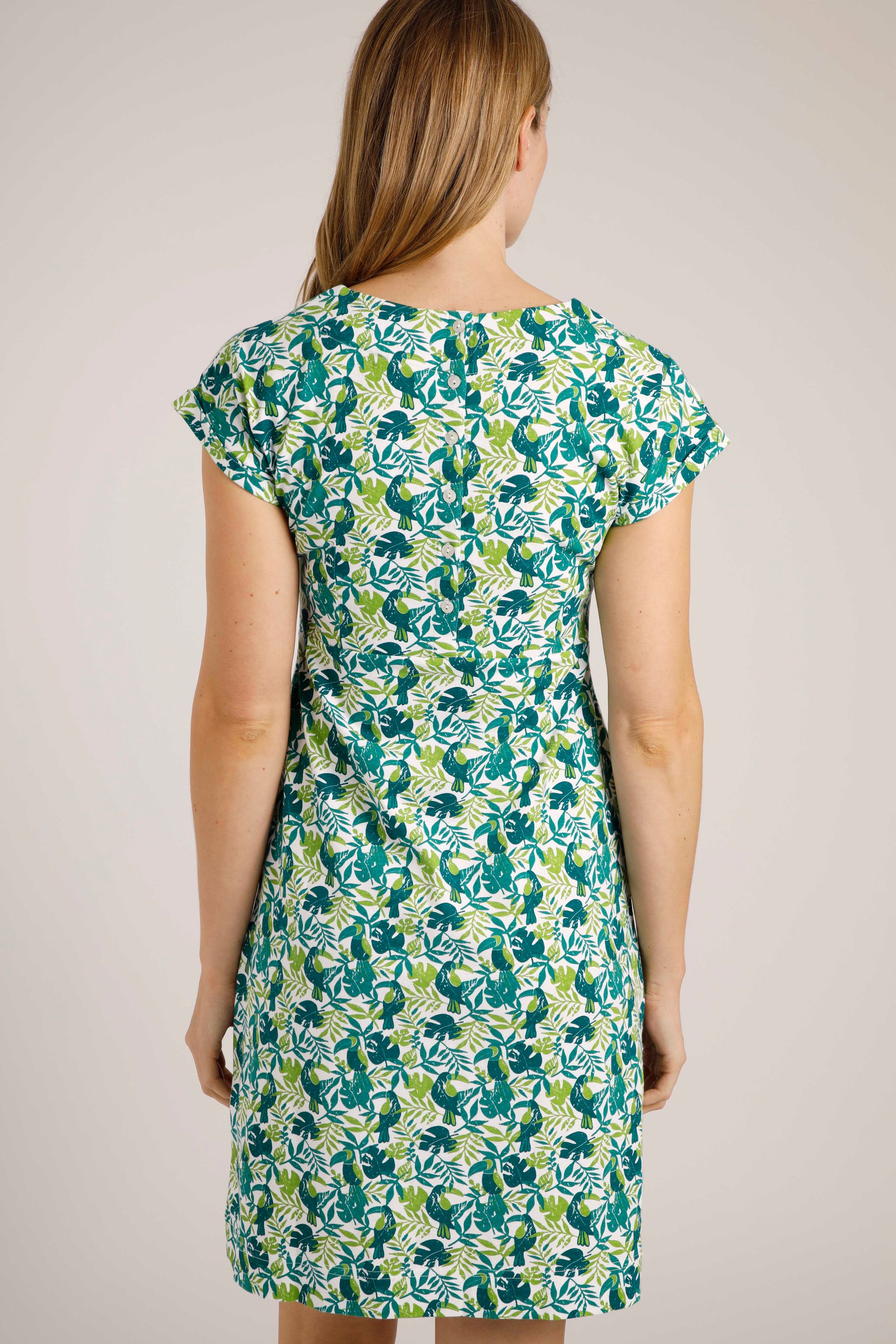 Tallahassee Organic Jersey Dress Kiwi Weird Fish