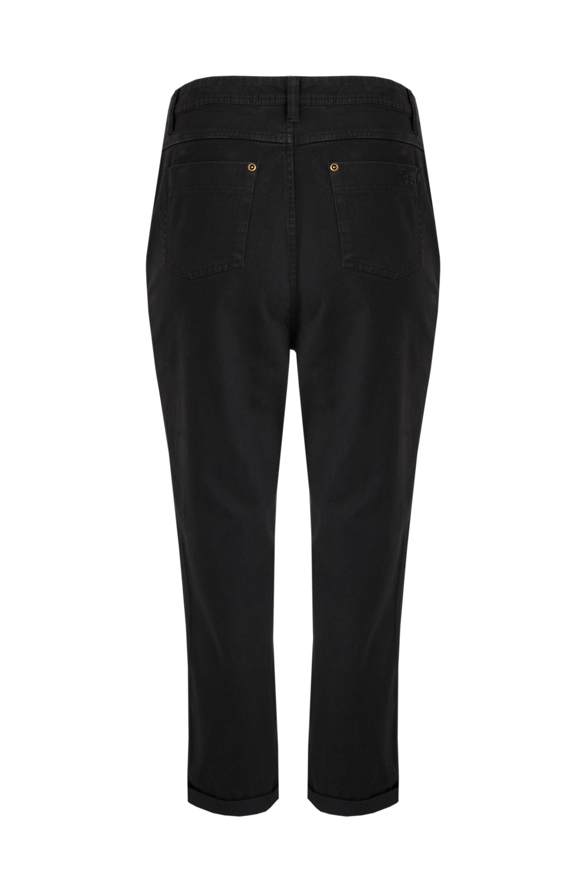 Nicoya Organic Stretch Cropped Trousers Navy Weird Fish