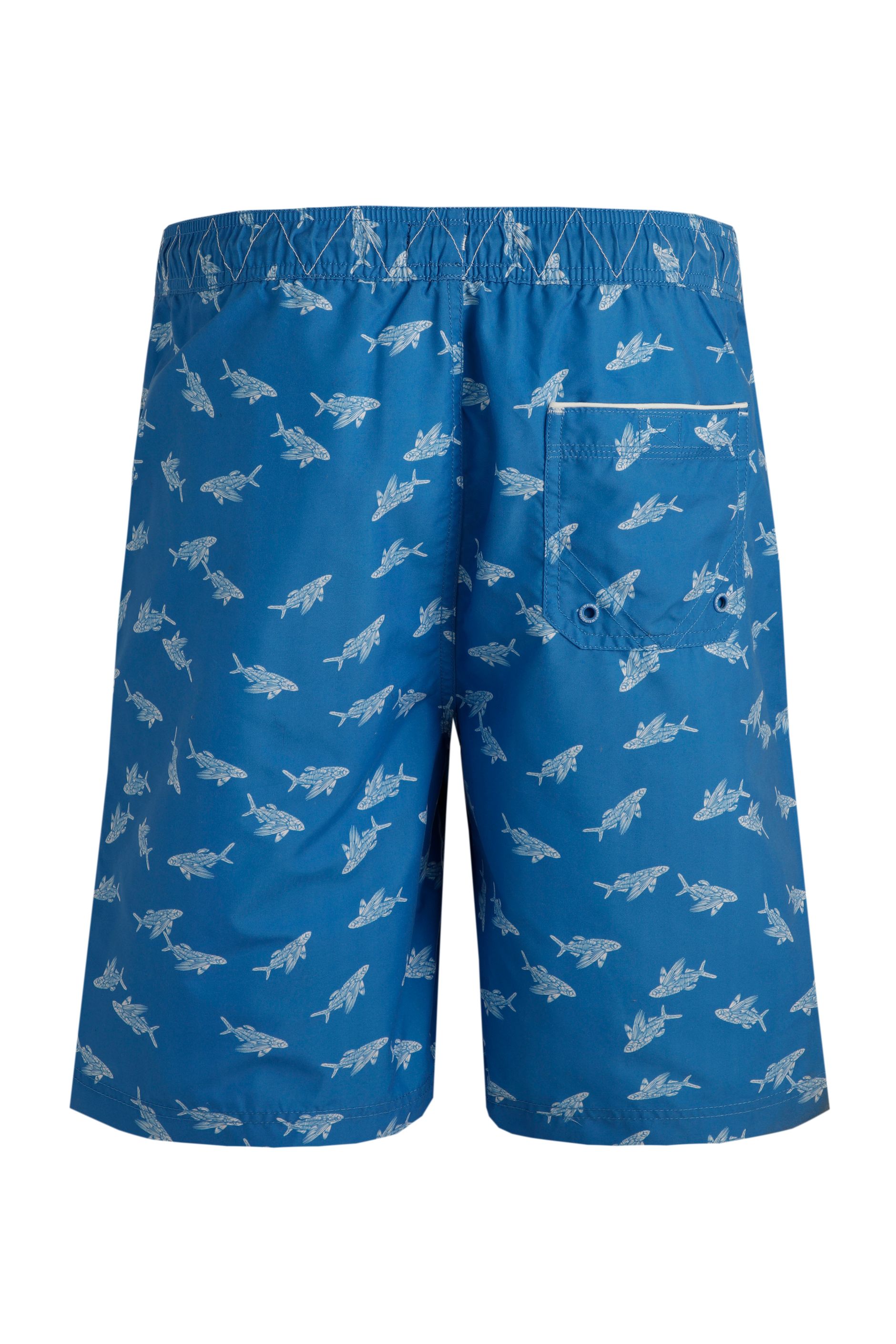 Marina Board Shorts Blue Sapphire Weird Fish