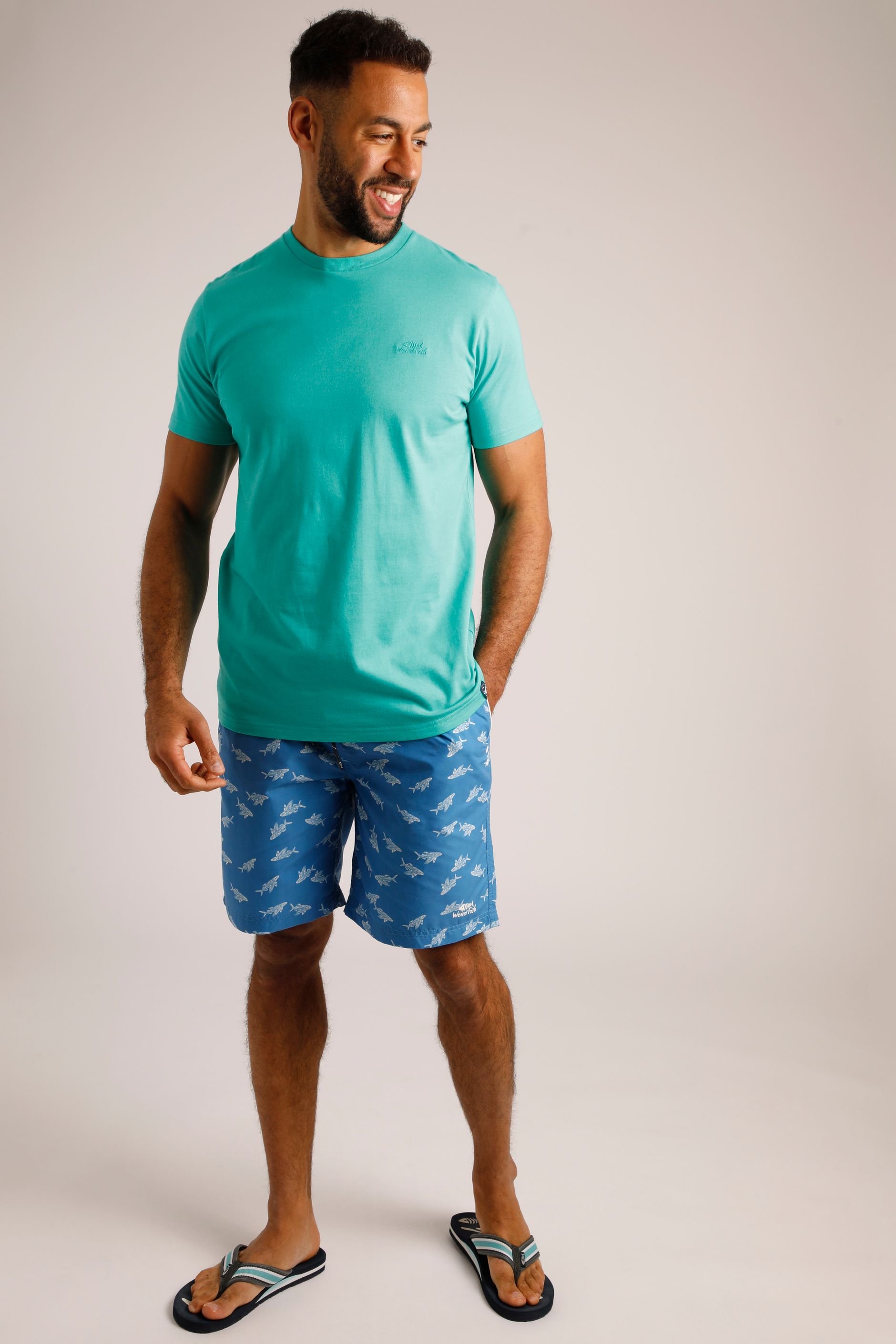 Marina Board Shorts Blue Sapphire Weird Fish