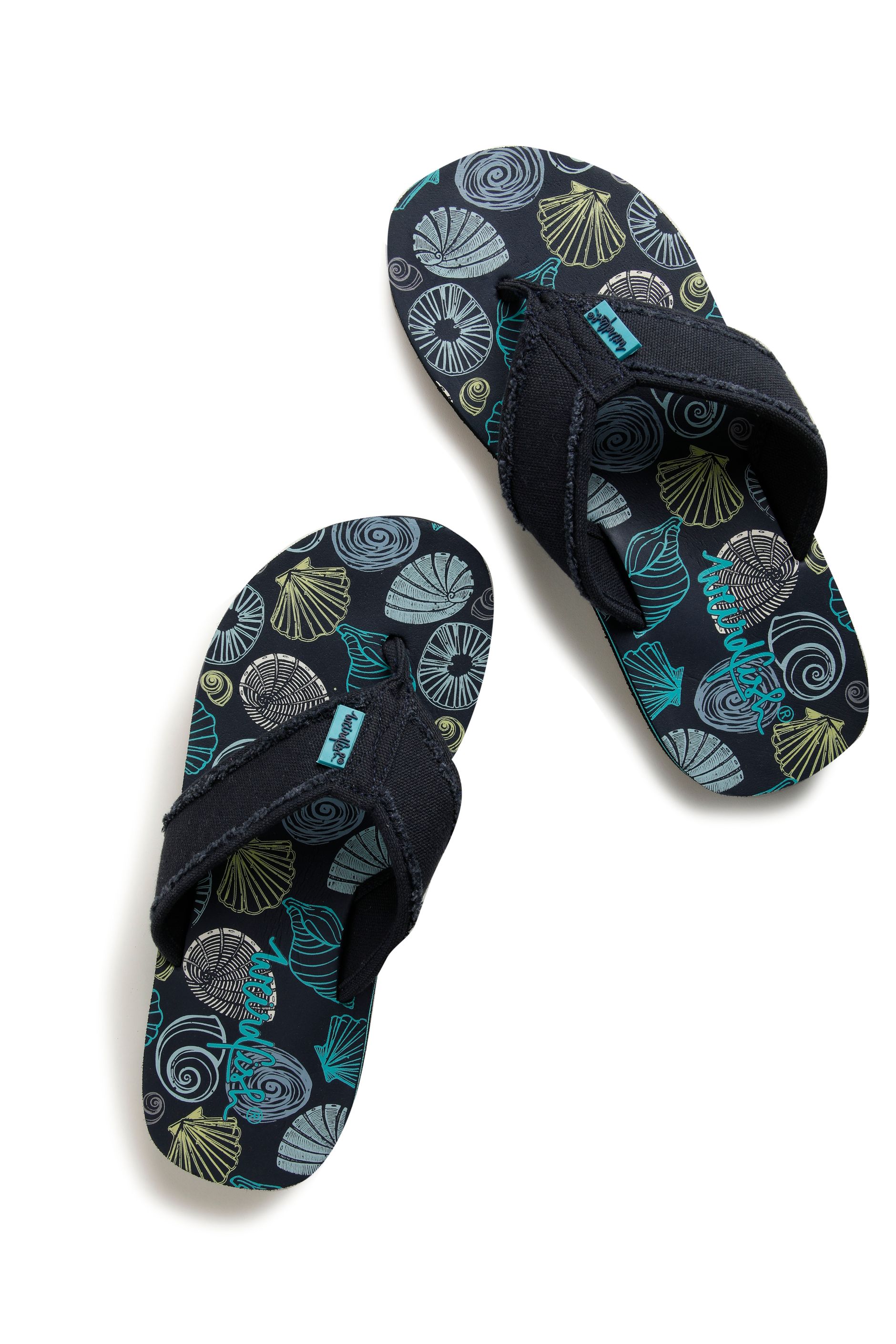 Flip Flops Ensign Blue Weird Fish