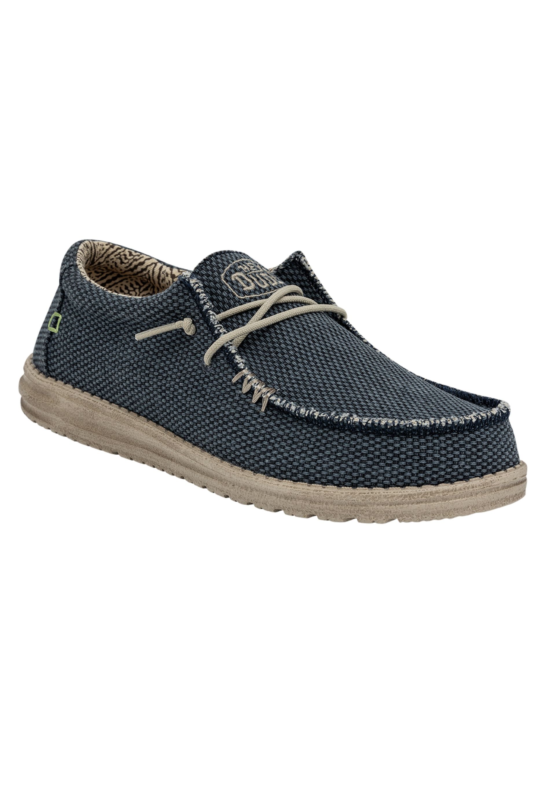 Hey Dude Wally Braided Deck Shoe Blue | Weird Fish