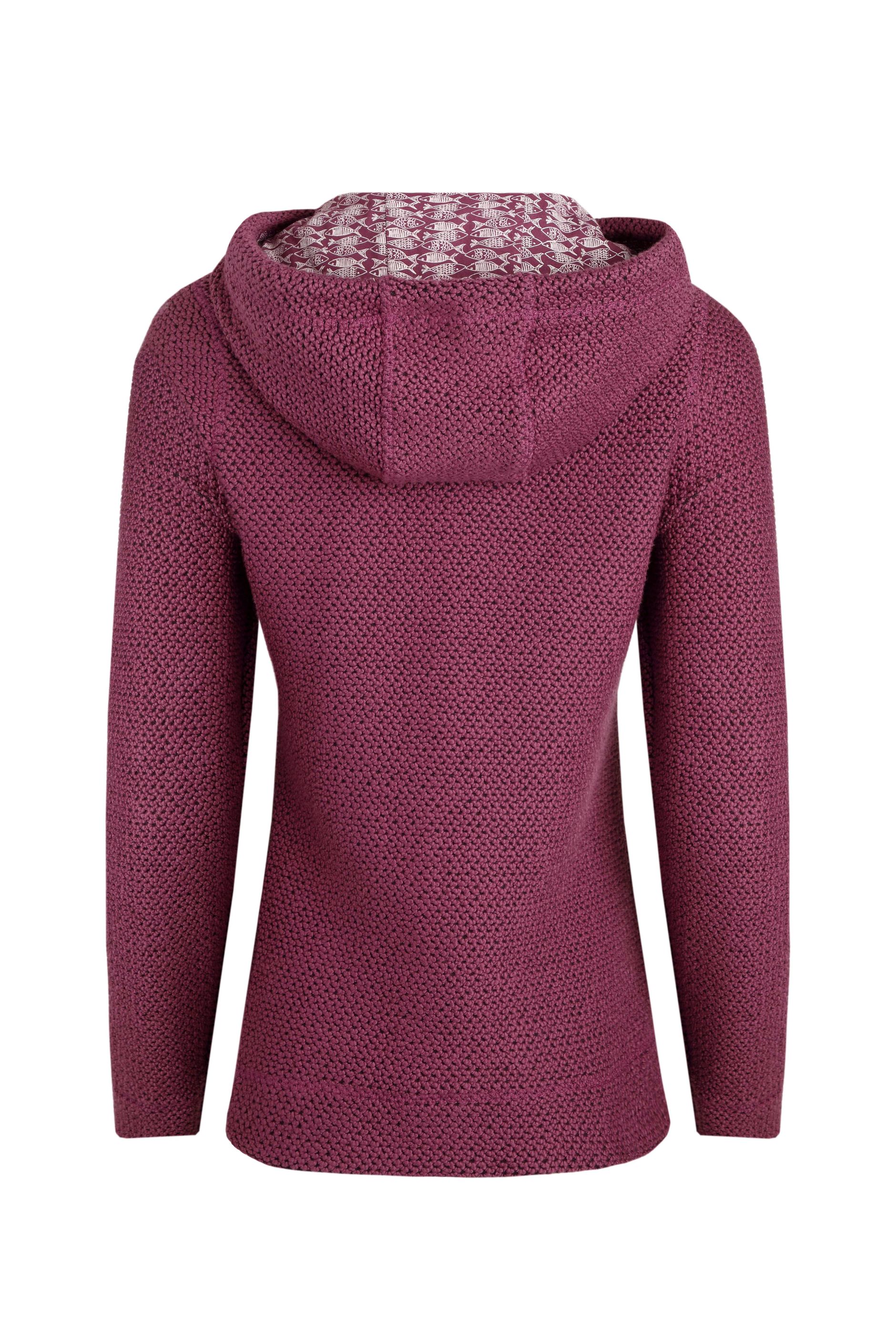 Weylin Full Zip Eco Macaroni Hoodie Crushed Berry Weird Fish