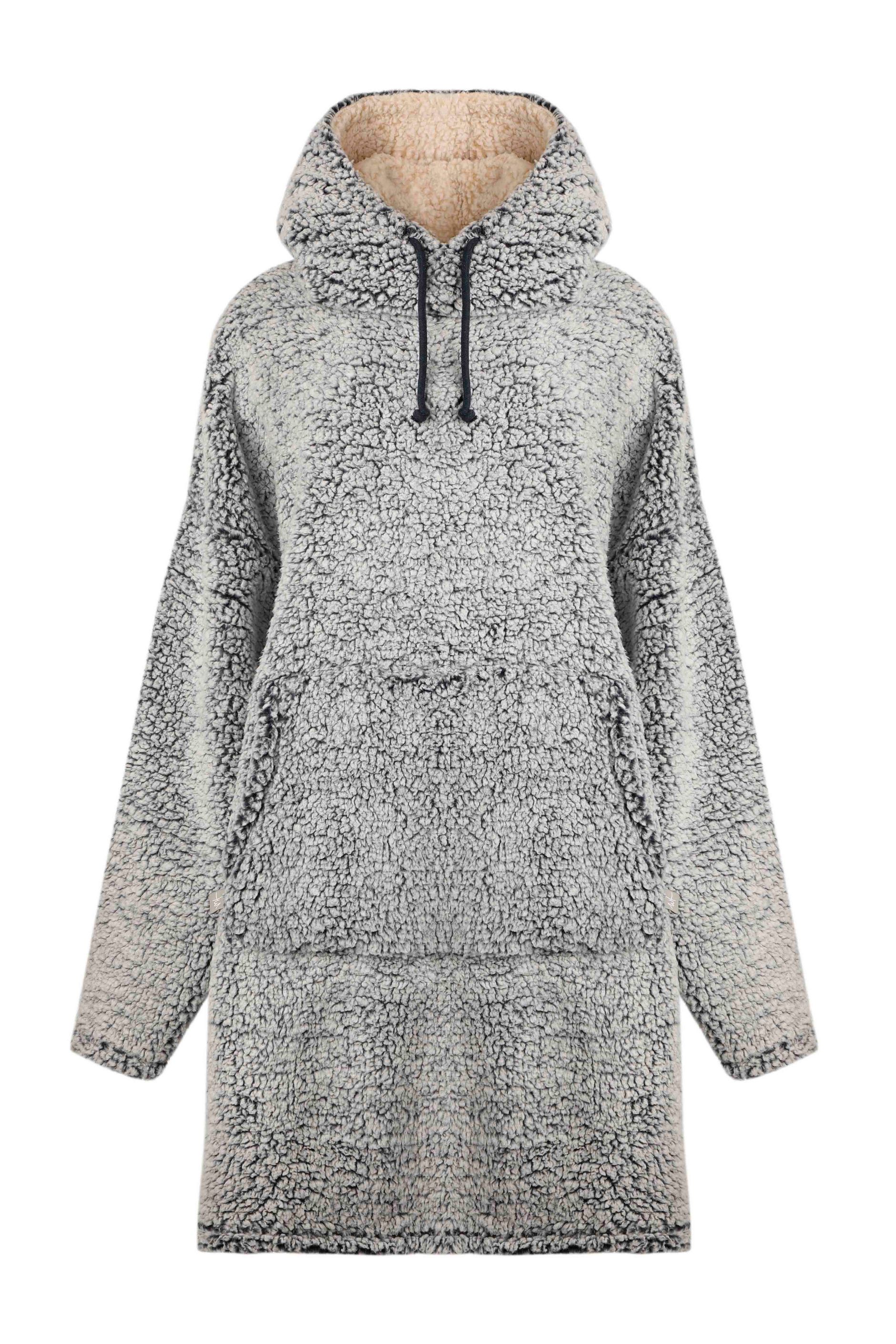 Ottie Fleece Oversized Jumper Navy Weird Fish