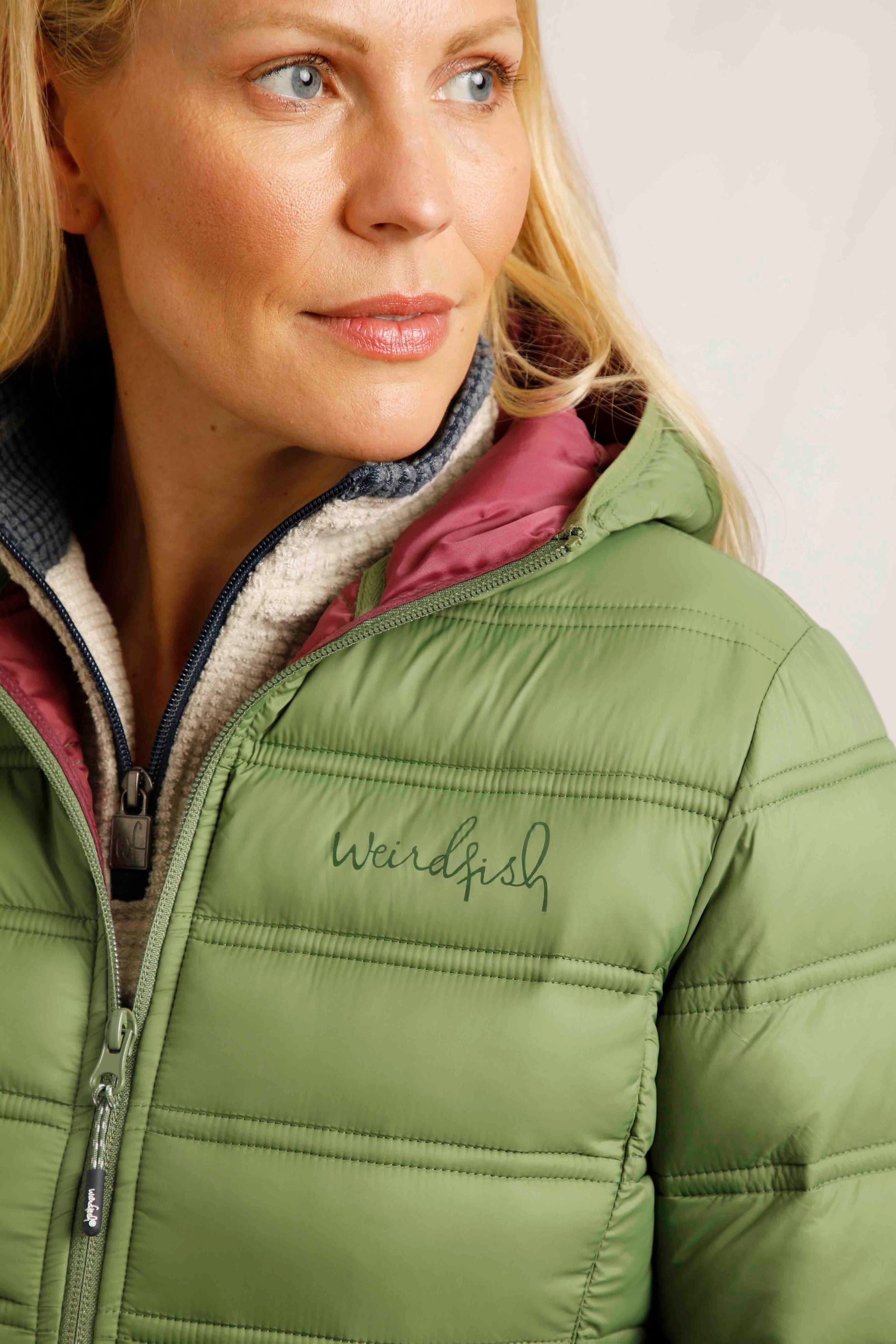 Eshka Lightweight Padded Jacket Green Weird Fish