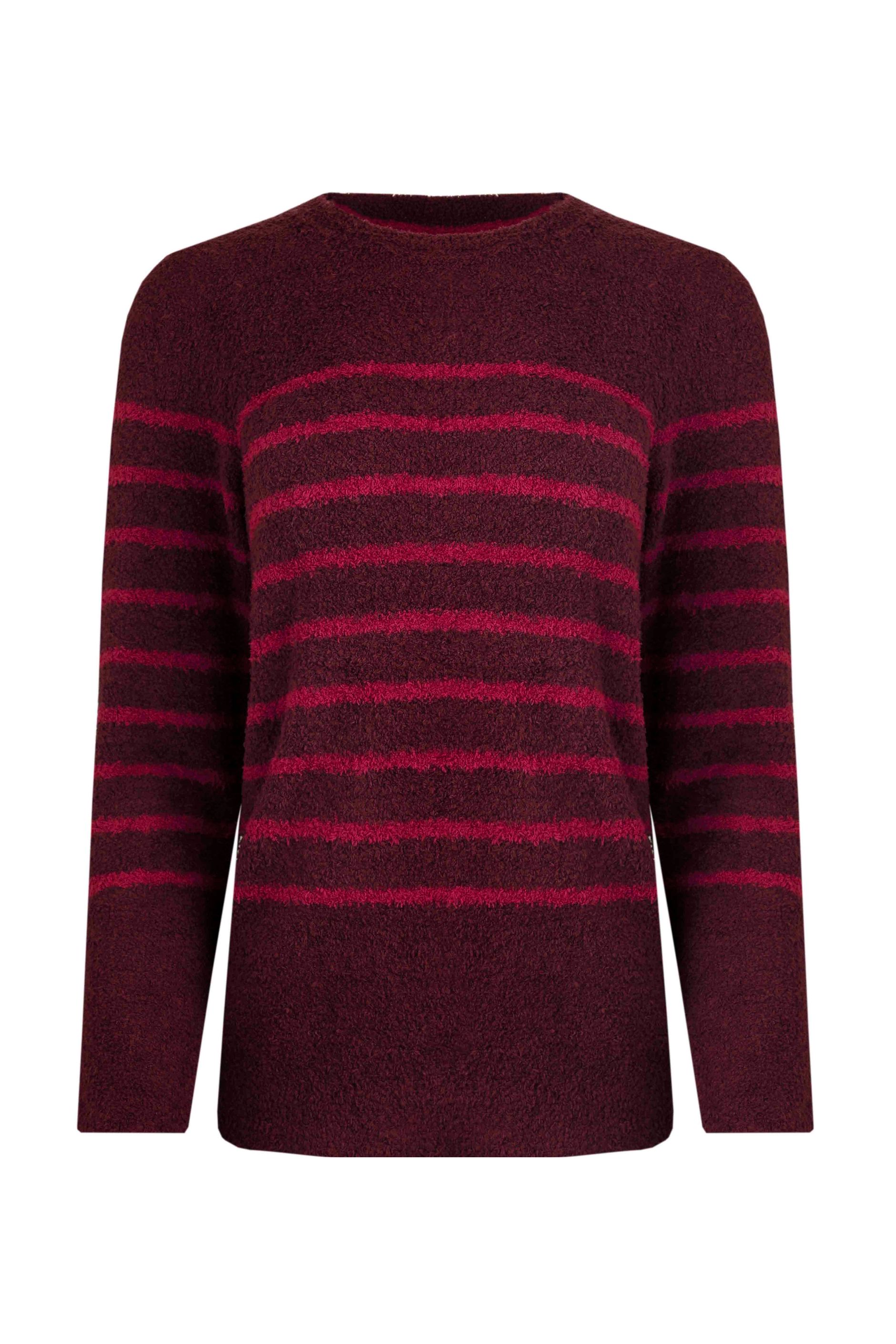 Ellyza Cosy Knit Jumper Aubergine | Weird Fish