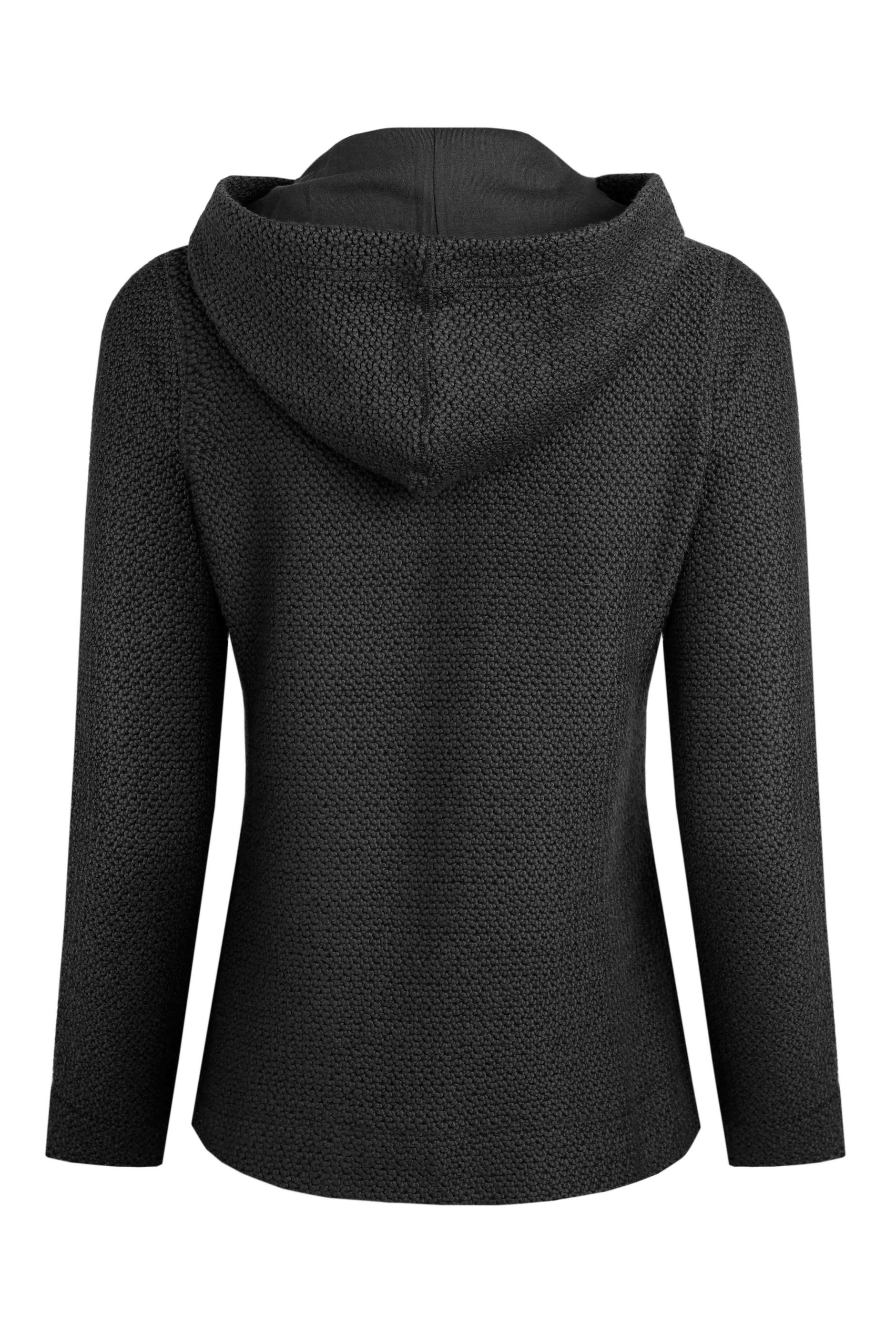 Dianna Eco Full Zip Macaroni Hoodie Navy Weird Fish