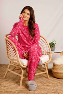 Astrida Loungewear Trouser Set Rose