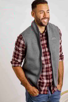 Lester Recycled Soft Knit Gilet Frost Grey