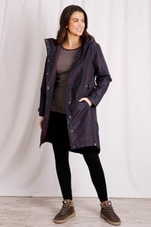 Sena Recycled Waterproof Coat Navy