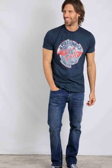 Vortex Eco Graphic T-Shirt Navy