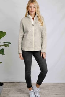 Oreille Recycled Full Zip Textured Fleece