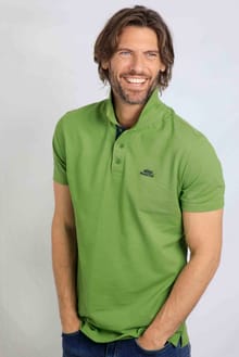 Miles Organic Pique Polo Kiwi