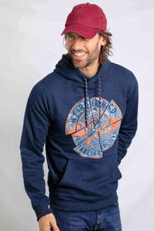 Bryant Graphic Pop Over Hoodie Dark Navy