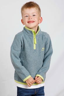 Archie Unisex Kids Eco 1/4 Zip Grid Fleece