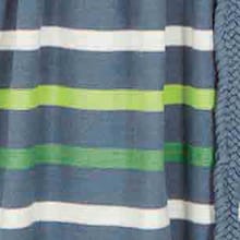 Maliha Organic Cotton Jersey Stripe Dress China Blue