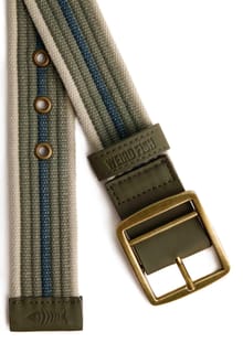 Marsh Woven Belt Dark Olive