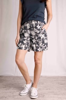 Sundance Eco Viscose Printed Shorts Dark Denim