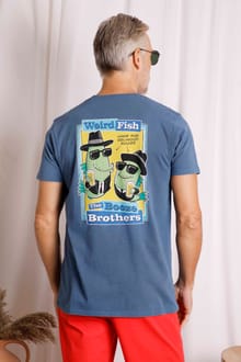 Booze Brothers Artist T-Shirt Ensign Blue