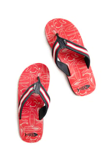 Derwent Printed Flip Flops Radical Red