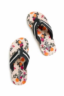 Salcombe Printed Flip Flops Cantaloupe