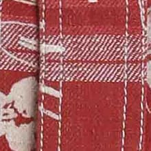Nasser Vintage Wash Short Sleeve Check Shirt  Chilli Red