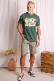 Tie Breaker Organic Cotton Tie Dye T-Shirt Dusky Green