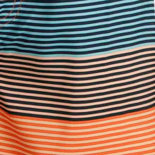 Lucknow Striped Board Shorts Mango