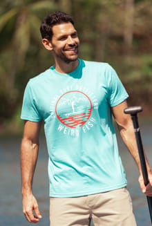 Paddle Eco Graphic T-Shirt Sky Blue