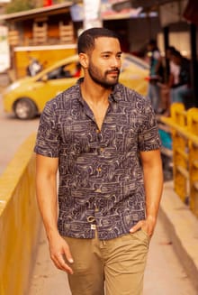 Faraway Organic Cotton Printed Shirt