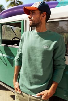 Harter Graphic Crew Neck Sweatshirt Pistachio