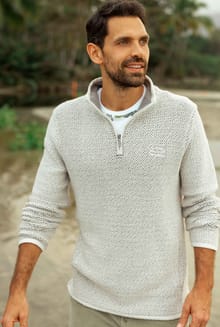 Stern 1/4 Zip Eco Macaroni Sweatshirt