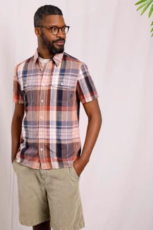 Malbas Madras Check Shirt Bark