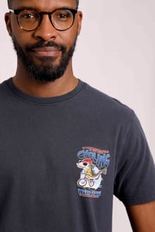 Cyc-ling Heritage Wash Artist Tee Navy