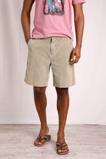 Munro Cord Shorts Taupe Grey