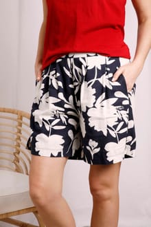 Aloha Linen Rich Printed Shorts Nightshade