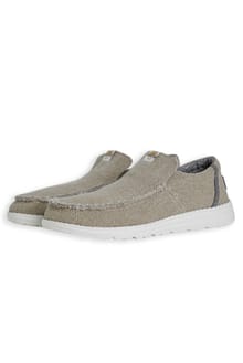 Sole Lace Slip On Shoes Tan