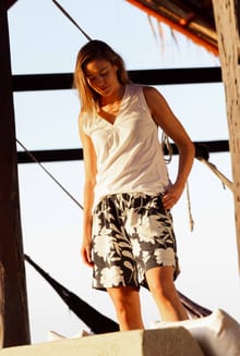 Aloha Linen Rich Printed Shorts Nightshade